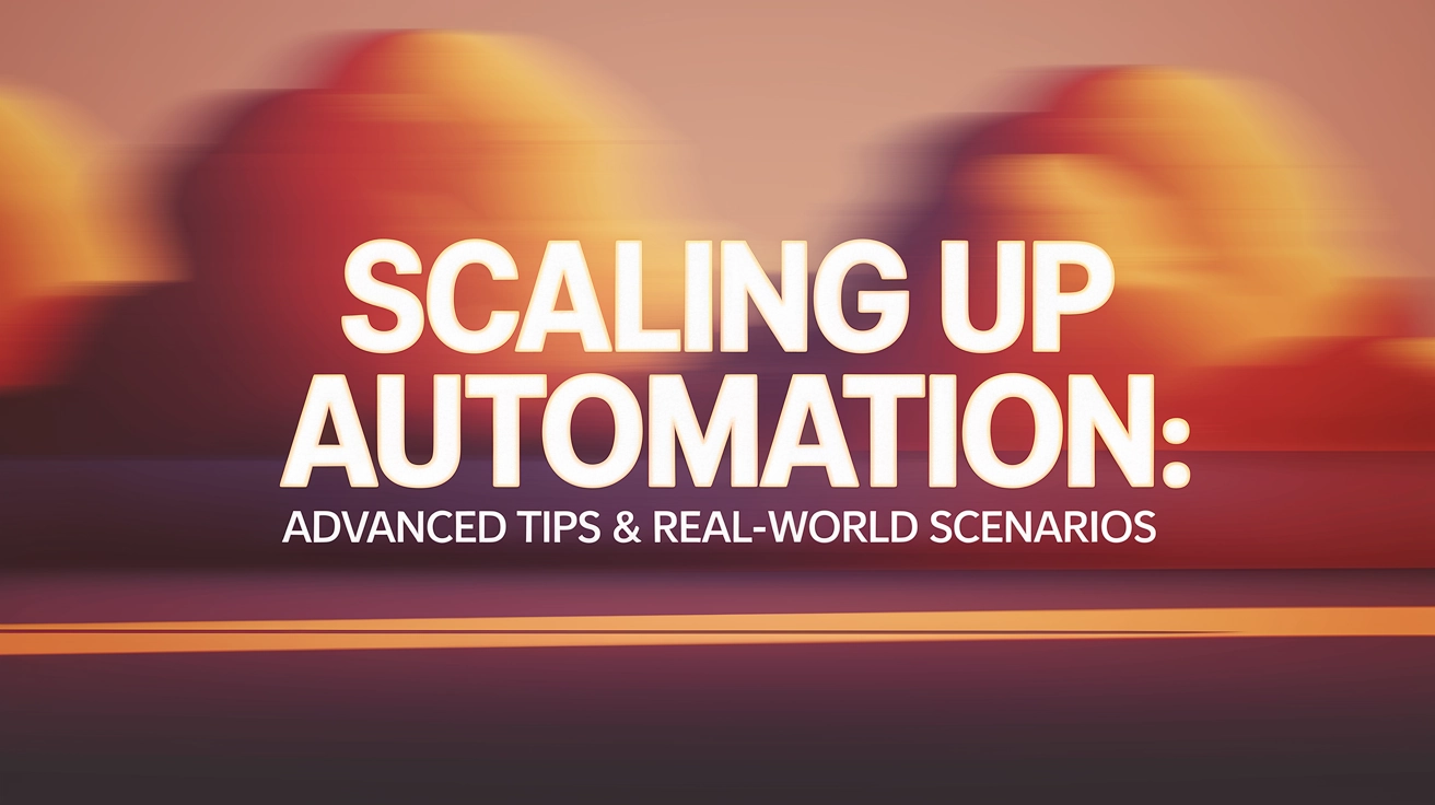 Scaling Up Automation: Advanced Tips & Real-World Scenarios